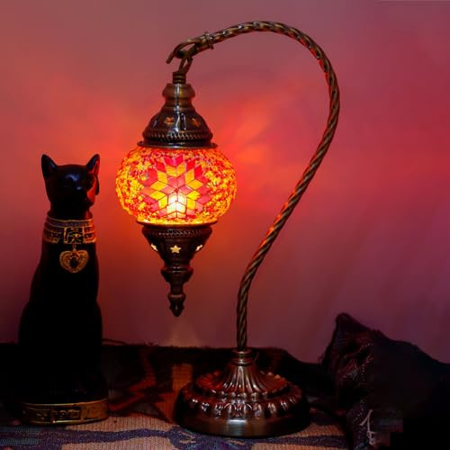 Turkisk exotisk mosaik bord med handgjord retro lampskärm i marockansk stil lampskärm dekorativa lampor för sovrum jul halloween kontor konst dekor