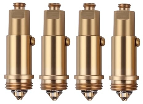 NUDVMUCH Lote De 4 Tapones De Desagüe Con Resorte De Latón, Tapón Emergente Para Lavabo Con Mecanismo De Resorte Y Perno, Reemplazo Para Desagüe De Bañera