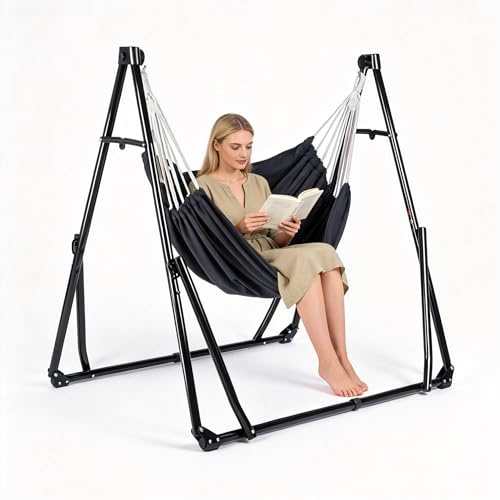 Plasaig Amaca multifunzione con supporto pieghevole, multifunzione, portatile, per interni ed esterni, portata massima 200 kg