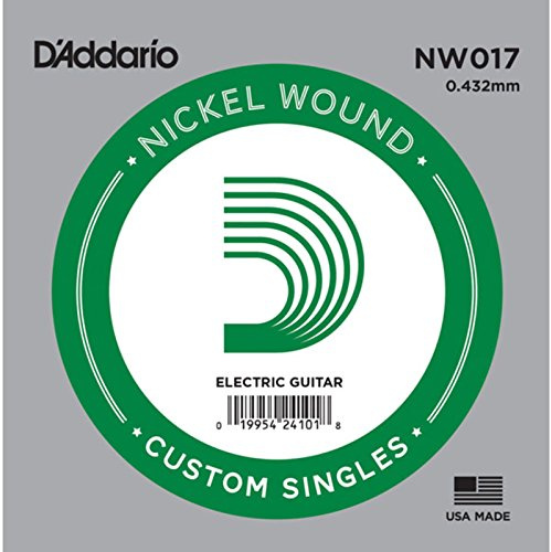 D'Addario NW020 Nickel Wound Elgitarrsträng, nickelspunnen, enkel sträng