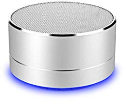 Lautsprecher, Metall, Bluetooth, für Huawei P30 Pro, Smartphone, USB-Port, TF-Karte, Auxiliar-Lautsprecher, Micro Mini (Silber)