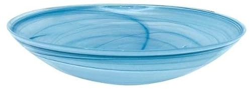 MARIPOSA Alabaster Aqua Servierschüssel, Aqua, Alabaster, Geschirr, Schüsseln, Glas, handgefertigt in der Türkei