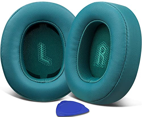 SOULWIT Cuscinetti Auricolari Ricambio per JBL E55BT Cuffia, Padiglioni Cuffie con Pelle Proteica Più Morbida - Verde