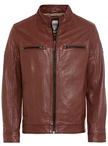 camel active Herr 431580/1L21 läderblus, konjak 60, konjak