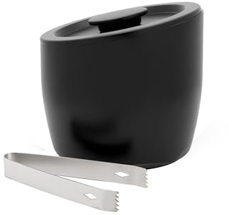 Leopold Vienna - Eisbehälter doppelwandig 2,5L Edelstahl matt schwarz