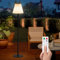 Postlucky Solar Stehlampe Outdoor Stehlampe mit Lichtsensor Dimmbar Warmweiß und RGB Akku Stehlampe Kabellos 2-in-1 Aufladbar LED Stehlampe Outdoor Wasserdicht für Außen Garten Terrassen (Schwarz)