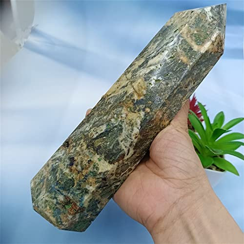 DLZHZDIH Home Natural Crystal Azurite Pillar Crystal Home Decor ZOUCUNXIYIN (Size : 400-450g)