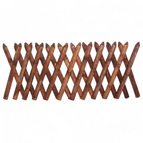 Jägerzaun 100 cm Höhe Gartenzaun Scherenzaun Element KDI Grün – wetterfest & imprägniert, stabiler Holzzaun für Garten & Grundstück, Zaunfeld aus Kiefernholz, langlebige Zaunelemente (100x250cm)