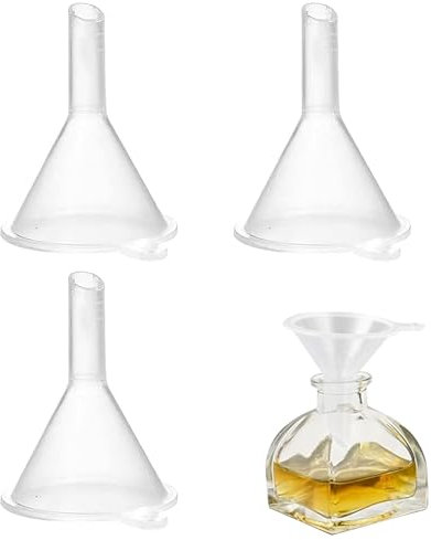 3PCS Mini Funnels Filling Small Bottles Plastic Precision Atomizers Liquid Containers