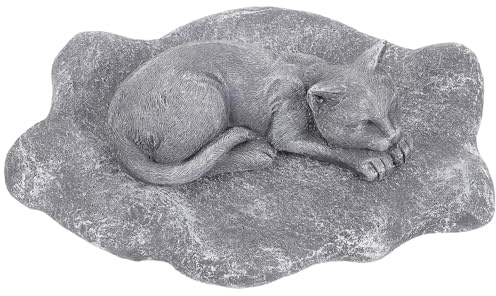 DOITOOL Pierre Tombale Commémorative pour Chien en Résine Couleur Roche Décoration Extérieure de Jardin Ornement Funéraire Solide pour Animaux de Compagnie Monument Commémoratif