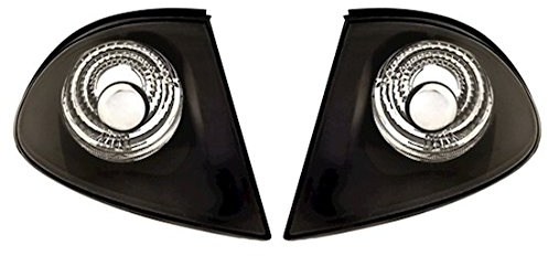 Depo Frontblinker Set in Klarglas Schwarz Blinker