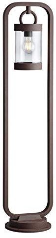 Trio Leuchten Außen Wegeleuchte Sambesi 404160124, Alumniumguss Rostfarbig, Acryl klar, exkl. 1 x E27, 100 cm