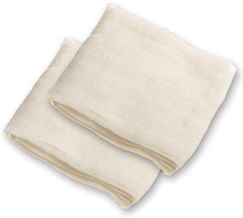 Voarge - 2 panni in 100% cotone naturale, riutilizzabili, multiuso, per filtrare schiuma e sostanze torbide, 23 x 28 cm