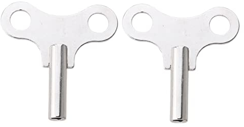 UKCOCO Robuster Uhrenschlüssel Aus Stahl Aufziehwerkzeug Aus Metall für Die Uhrenreparatur Einfaches Einsetzen Kratz- und Verschleißfest Silberfarben