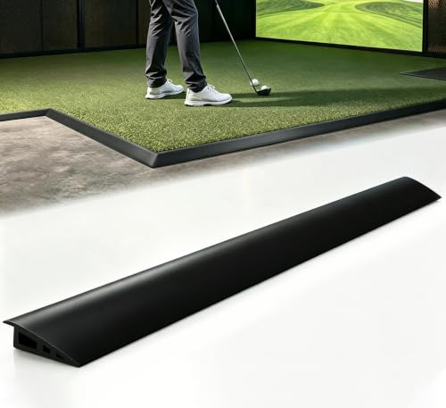 LIEKUMM Rubber Threshold Ramp 200 cm, 3.5 cm Height Floor Transition Strips | 1000 kg Capacity Cuttable Threshold Strips for Doorways, Wheelchair Ramps for Doorways, Grass, Carpet, Golf Cart