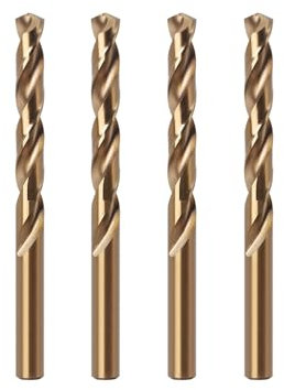 Misuyue M42 Foret Cobalt Metal 6mm, 4pcs HSS Forets Carbure Meche Metal Hélicoïdal Professional pour Inox Alliage Titane Cuivre Fer