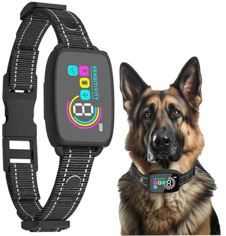 Schleppleine für Hunde, Erziehungshilfen mit Abschließbarer Karabine, Wasserdicht Trainingsleine Nylon Einstellbar Kragenlänge für Große Hunde Kleine Hunde, Stops Barking Hundeleine