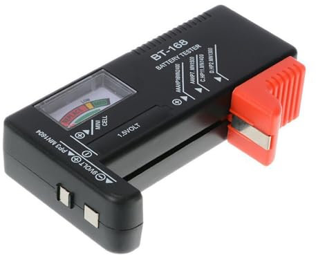 EUZUXU Probador de la Batería, Probador de Voltaje de Batería Digital Universal, para Las Baterías de la Célula del Botón de AA, AAA, C, D, 9V, 1.5V