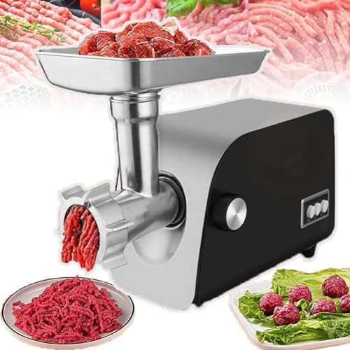 Elektrisk ostriv och köttkvarn, 1200w elektrisk köttkvarn, elektrisk grönsaksskärare, hushållsköttkvarn med korvtillbehör, för köksrestaurang