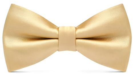 Ruvan Noeud Papillon Homme Doré, Générique Noeud Papillon Homme Doré Classique Et Stylé Pour Aux Adultes Et Aux Enfants