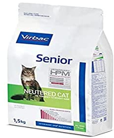 Virbac Veterinary HPM Vet Cat Senior Neutered Nourriture pour Chat 7 kg