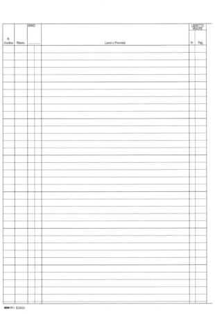 Edipro - E2923 - Registro contabilità dei lavori 47 pagine numerate f.to 31x21