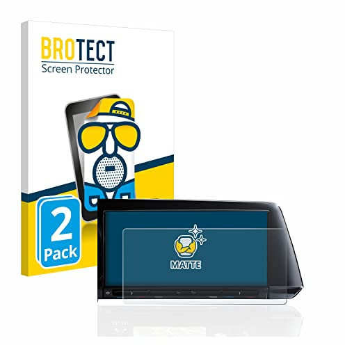 BROTECT Entspiegelungs-Schutzfolie für Volkswagen Golf 8 2020 Discover Pro 10 2020 (2 Stück) Matte Displayschutz-Folie, Anti-Fingerprint