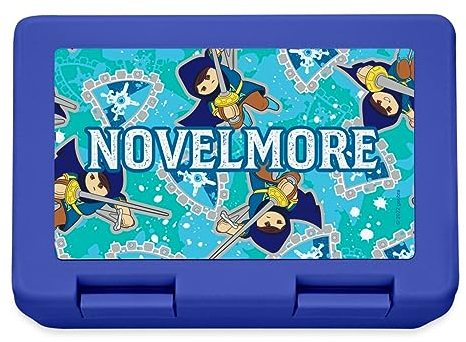 Spreadshirt Playmobil Novelmore Ritter Gwynn Mit Degen Brotdose Lunchbox, One size, Royalblau