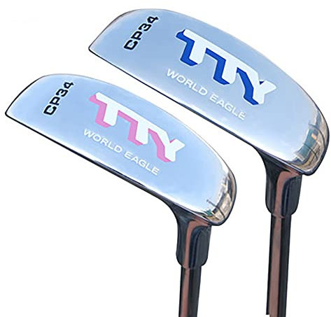 Club de golf avec putter à lame bidirectionnelle – Pour gaucher ou droitier – Pour homme et femme – Avec tige en acier