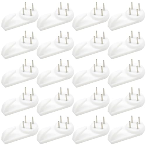 Ruidee 30 Pezzi Muro Gancio di Plastic Ganci 39mm Ganci per Appendi Quadri Appendiabiti Cornice Ganci da Parete Antitraccia Ganci per Chiodi Invisibili Ganci per Appendere Foto Specchi(SLG/39MM)