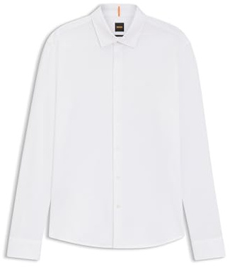 BOSS Chemise Slim en Jersey De Coton Chiné