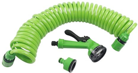 Manguera - espiral de 7.5m, flexible y resistente, ideal para riego, fácil de almacenar, fabricada en materiales duraderos y ligeros.*