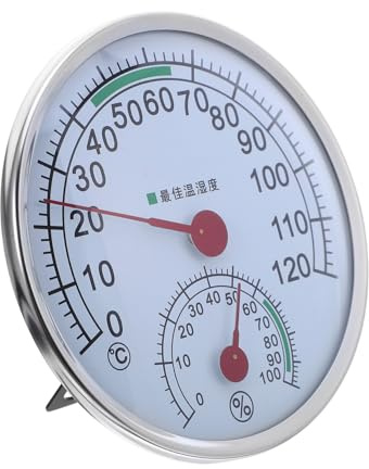 Milisten Termómetro Higrómetro para Sauna Medidor De Humedad y Temperatura para Sala De Vapor Accesorios para Sauna Doméstica Interiores Indicador De Temperatura para SPA y Hotel