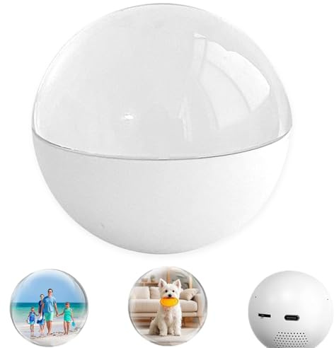 Album photo numérique 3D en forme de boule de cristal, lecteur vidéo en forme d'orbe de mémoire, lampe sphère de cristal avec écran LED, boule de cristal vidéo personnalisable pour anniversaire