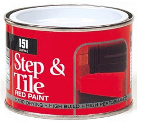 151 Coatings Step & Tile Paint Red, Easy-To-Apply, Quick Drying, Long-Lasting Protection, Interior And Exterior Use, DIY Enthusiasts, Perfect For Stone, Brick, Masonry, Steps, Tiles, Concrete Surfaces