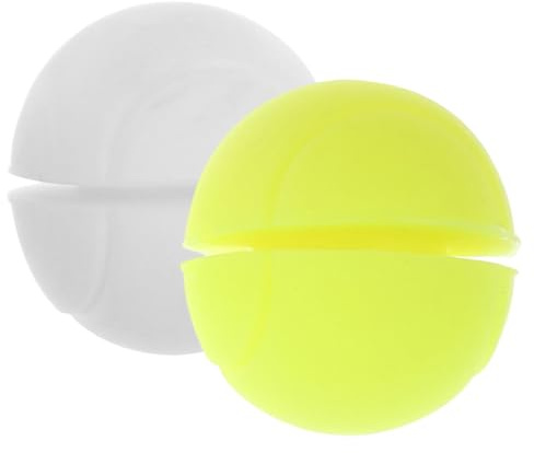 FUNOMOCYA Ammortizzatore per Racchetta da Tennis Smorzatore di Vibrazioni in Plastica 2 Pezzi Bianco e Giallo Riduce Vibrazioni e Migliora Stabilità per Giocatori di Tennis