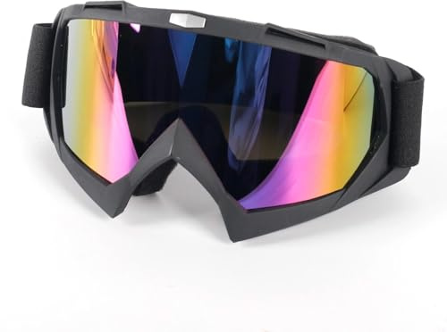 Dwitkul Maschera Motocross Occhiali da Sci Occhiali da Moto Antipolvere Maschere Snowboard Ski Goggles Mascherina Motocross per ATV, Casco Compatibile