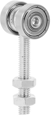 TIDTALEO Rueda Colgante para Puerta Corrediza Doble Cojinete Polea Metálica de Acero Inoxidable Diámetro 22 Mm Conjunto de Carro para Puertas Corredizas y Ventanas Herraje Corredera