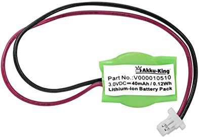 Backup, CMOS Batterie kompatibel mit Toshiba V000010510 - Li-Ion 40mAh - für Tecra S1, TE2000, TE2100, TE2200, TE2300