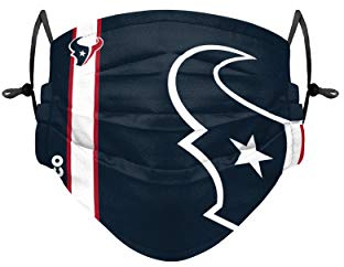Forever Collectibles UK NFL Amerikanischer Fußball Houston Texans Erwachsene Stoffmaske Gesichtsmaske waschbare alltagsmaske Gesichtsbedeckung