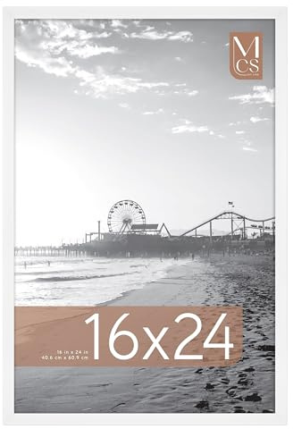MCS Gallery Foundation Large cadre pour photos, affiches et impressions d'art, blanc, 40,6 x 61 cm