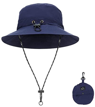 Cappelli da Pescatore da Uomo, Cappelli da Sole Estivi all'aperto Cappello da Pesca Pieghevole ad Asciugatura Rapida per Uomo Donna, Protezione Solare UPF50 + Berretto da Trekking per Adulti