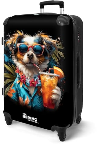 NoBoringSuitcases.com Handgepäck Koffer, Reisekoffer, Reisetasche mit Rollen, Koffer Groß, Hartschalenkoffer, Trolley Handgepäck, Koffer Mittelgroß, Suitcase, TSA Schloss, Koffer Klein, Graffiti-Druck