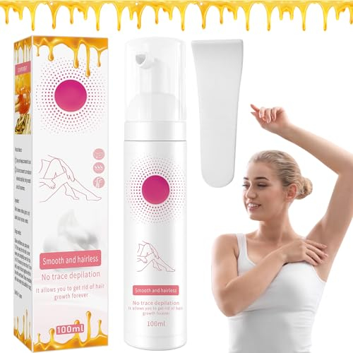 TZQFROCE Haarentfernungs Schaumspray 100ml Haarentfernung Schaum Enthaarungsspray für Frauen und Männer Body Enthaarungsspray Enthaarungssprayschaum für Sanften Hautkontakt