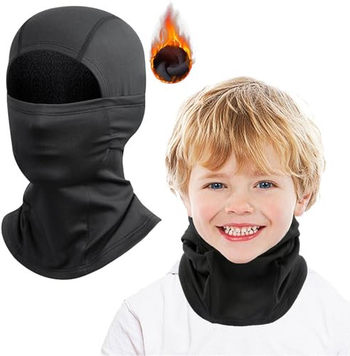 GFORI Kinder Sturmhaube Winter Balaclava Skimaske Winddicht Warm für Fahrrad Ski, Kinder Schlupfmütze & Schalmütze, Thermo Sturmmaske für Jungen/Mädchen, Einheitsgröße