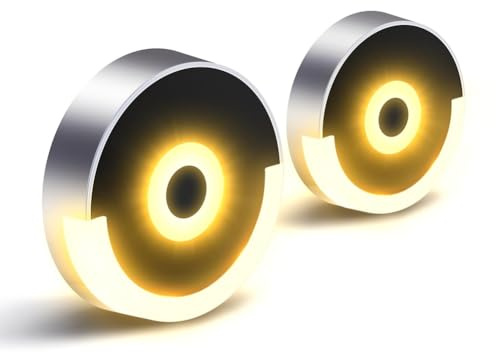 Booso Luz para Bolso, Luz LED para Bolso de Mujer, Iluminador de Bolso Recargable, Luz con Clip para de Enfermera, Compacta y Conveniente (2 Piezas)