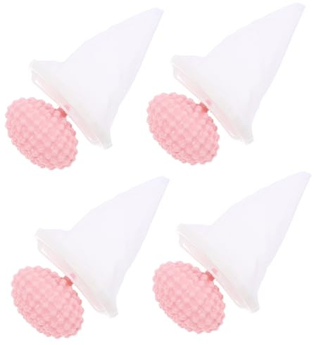 ARTSEWPLY Filtre Anti-poils pour Machine à Laver 4 Pièces Rose, Collecteur de Poils D'animaux en Polyester et Pp, Haute Efficacité, Compatible Large, pour Poils de Chien