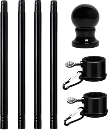 Asta per bandiera per esterni – Bastone rotante per bandiera resistente, forniture per esterni per golf, spiaggia, camion, moto, rimorchi, interni