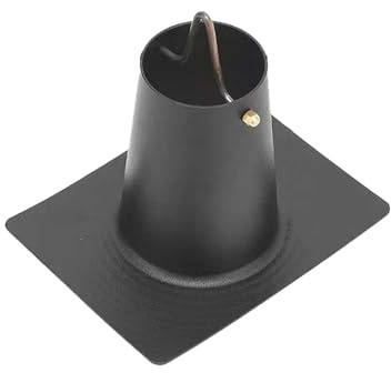 Wetsfgdg Cadena De Drenaje De Lluvia, Cadena De Lluvia Colgante De Metal,Reemplazo de Bajante-Ideal para Casas, Cabañas o Jardines-Decoración Práctica y Atractiva-Negro-13*10*9cm(0.4*0.3*0.29ft)