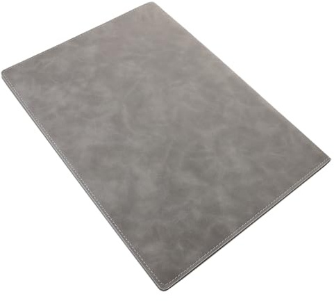 FOMIYES Carpeta A4 de Negocios de Pu Gris Cierre Magnético, Organizador Multifuncional para Documentos y Tarjetas, Portadocumentos Portalápices, Adecuado para Oficina y Reuniones